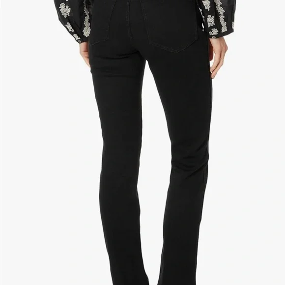 NWOT Madewell Midrise Stovepipe Jeans in Black Rinse Wash - Picture 2 of 8